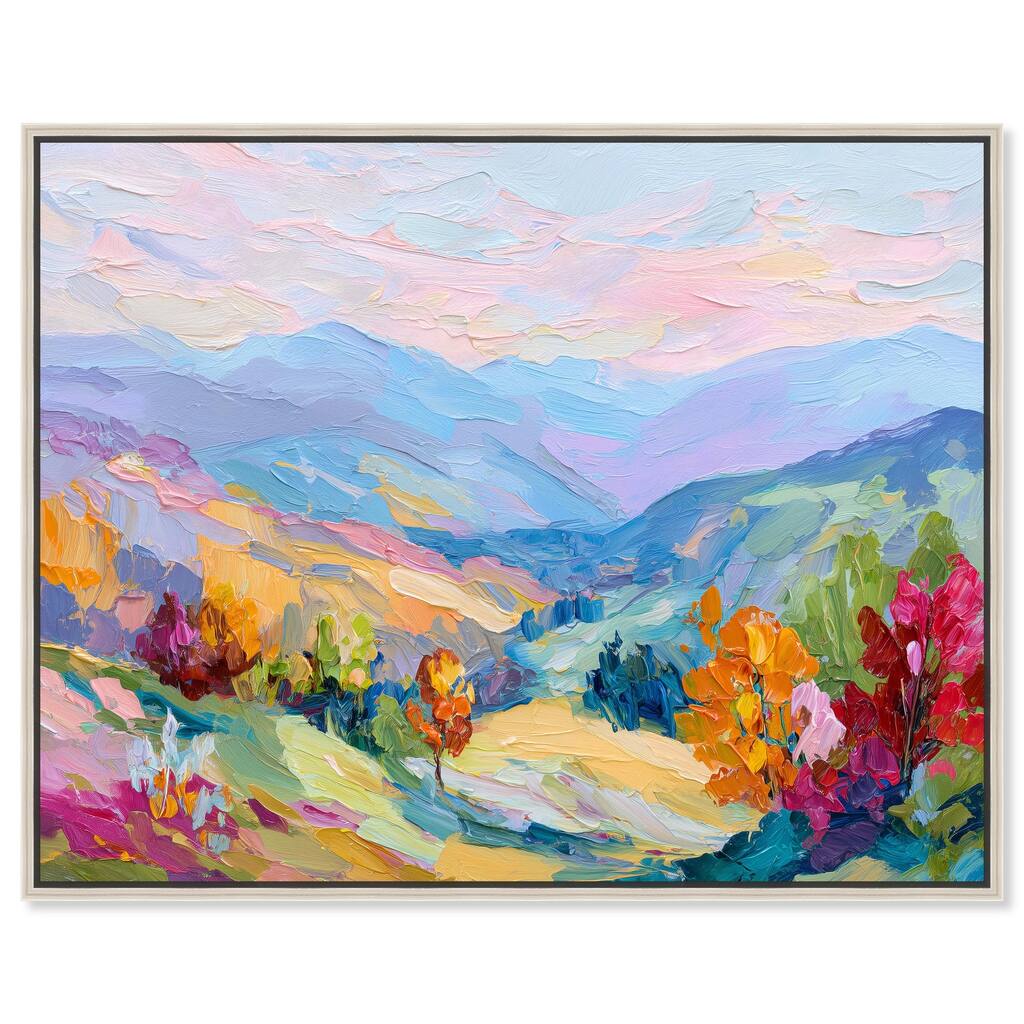 Colorful Valley I Canvas by Art Remedy