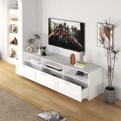 modern minimalist TV cabinet 80 inch TV stand