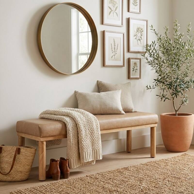 HomePop Oslo Upholstered Bench