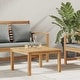 preview thumbnail 42 of 47, vidaXL Coffee Table Brown in Solid Teak Wood Brown-23.62x23.62x14.17