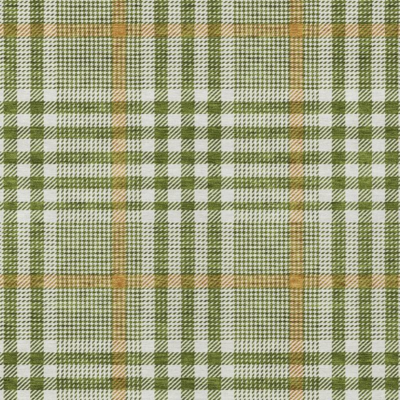 HomeRoots Plaid Transitional Rectangle Outdoor Rug