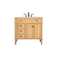 preview thumbnail 7 of 8, Elegant Lighting VF12536 Park Avenue 36" Free Standing Single Basin Natural Wood - Wood Finish