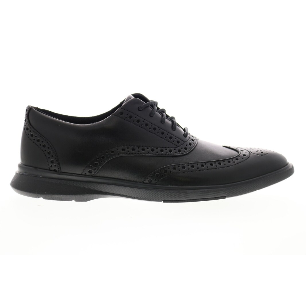 clarks mens black brogues