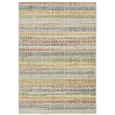 Style Haven Bassel Distressed Striped Ivory/ Multi Indoor Area Rug