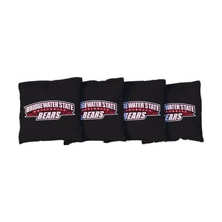Bridgewater State Bears Black Cornhole Bags