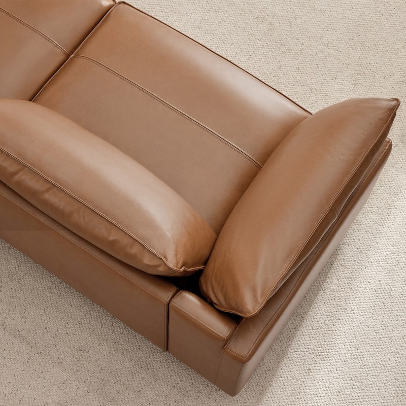 Spruce & Spring Modular Cloud Couch Sofa with Wood Legs for Living Room