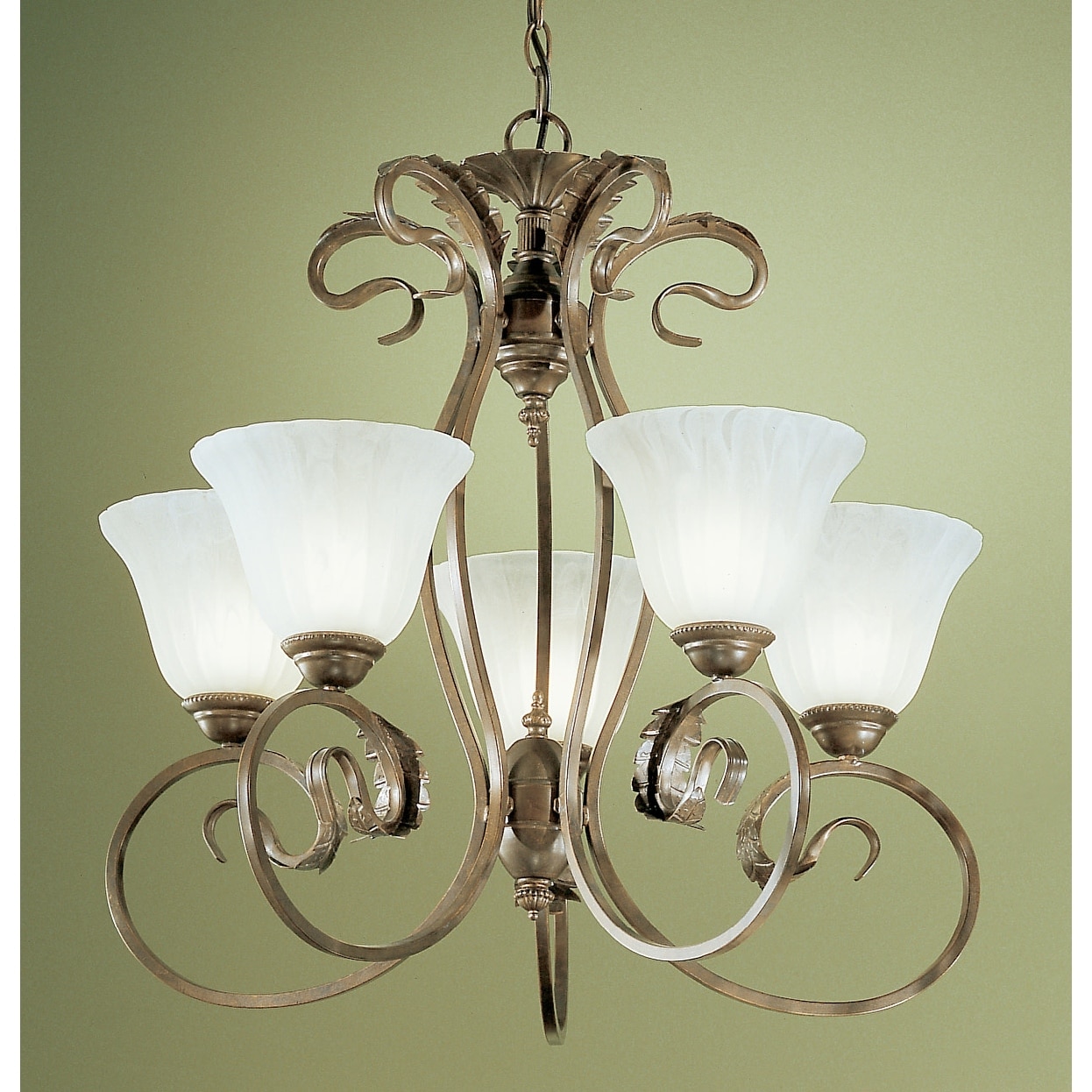 Classic Lighting 68305  25" Wrought Iron Chandelier from the Manilla Collection - Chandeliers For Bedrooms by Overstock.com
