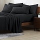 preview thumbnail 1 of 7, Swift Home Premium Ultra Soft Microfiber 6-Piece Sheet Set with Extra Pillowcases California King - Black