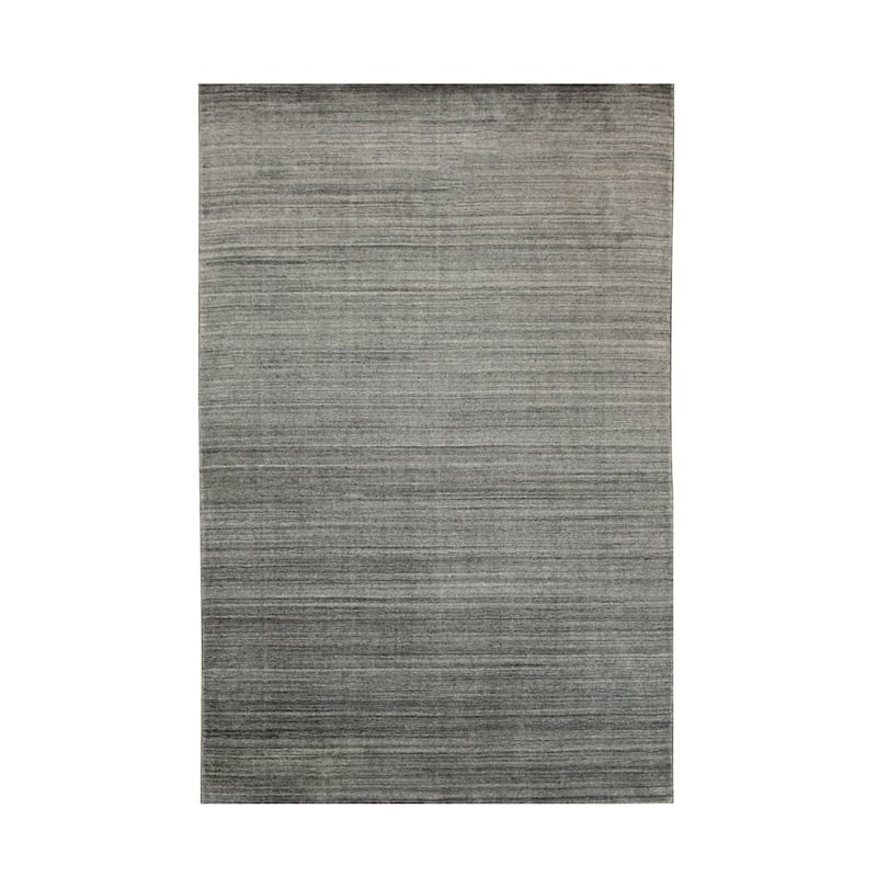 Home Decor EORC Handmade Wool & Viscose Loom Urban Rug, Navy Elegant & Luxurious Area Rug for Adding Contemporary - 8'3 x 9'10