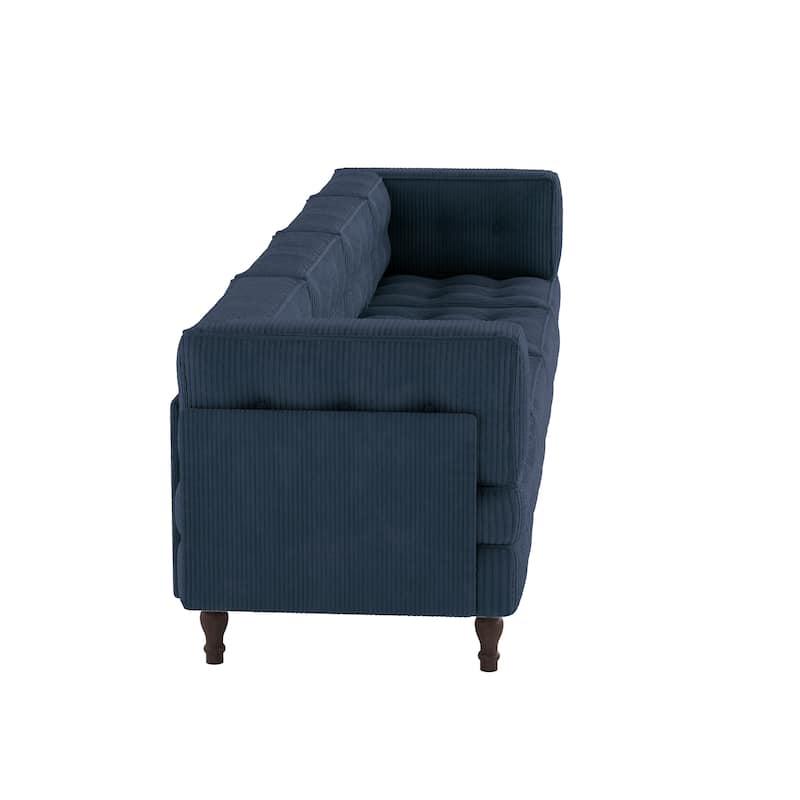 Oversized Modular Sectional Corduroy Fabric Tufted Sofa