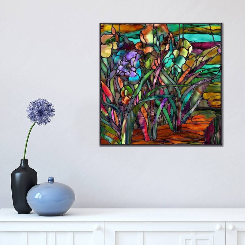 iCanvas "Candy Coated Irises" by Mindy Sommers Canvas Print - 18x18x1.5