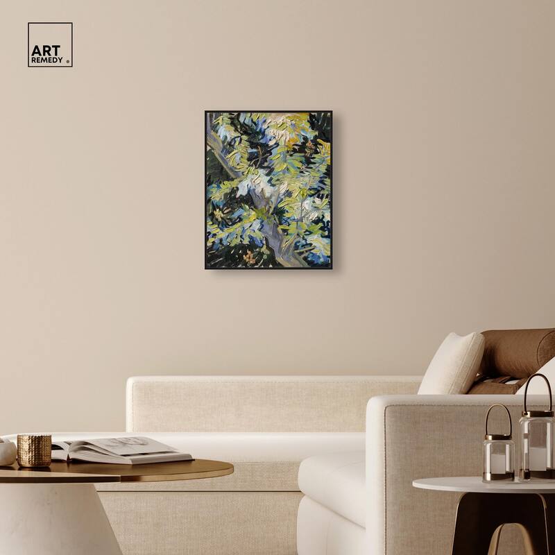 Blossoming Acacia Branches 1890 Canvas by Art Remedy