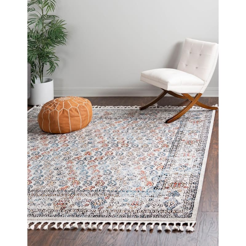 Contemporary Ariella Collection Area Rug - 7'10" Square - Multi