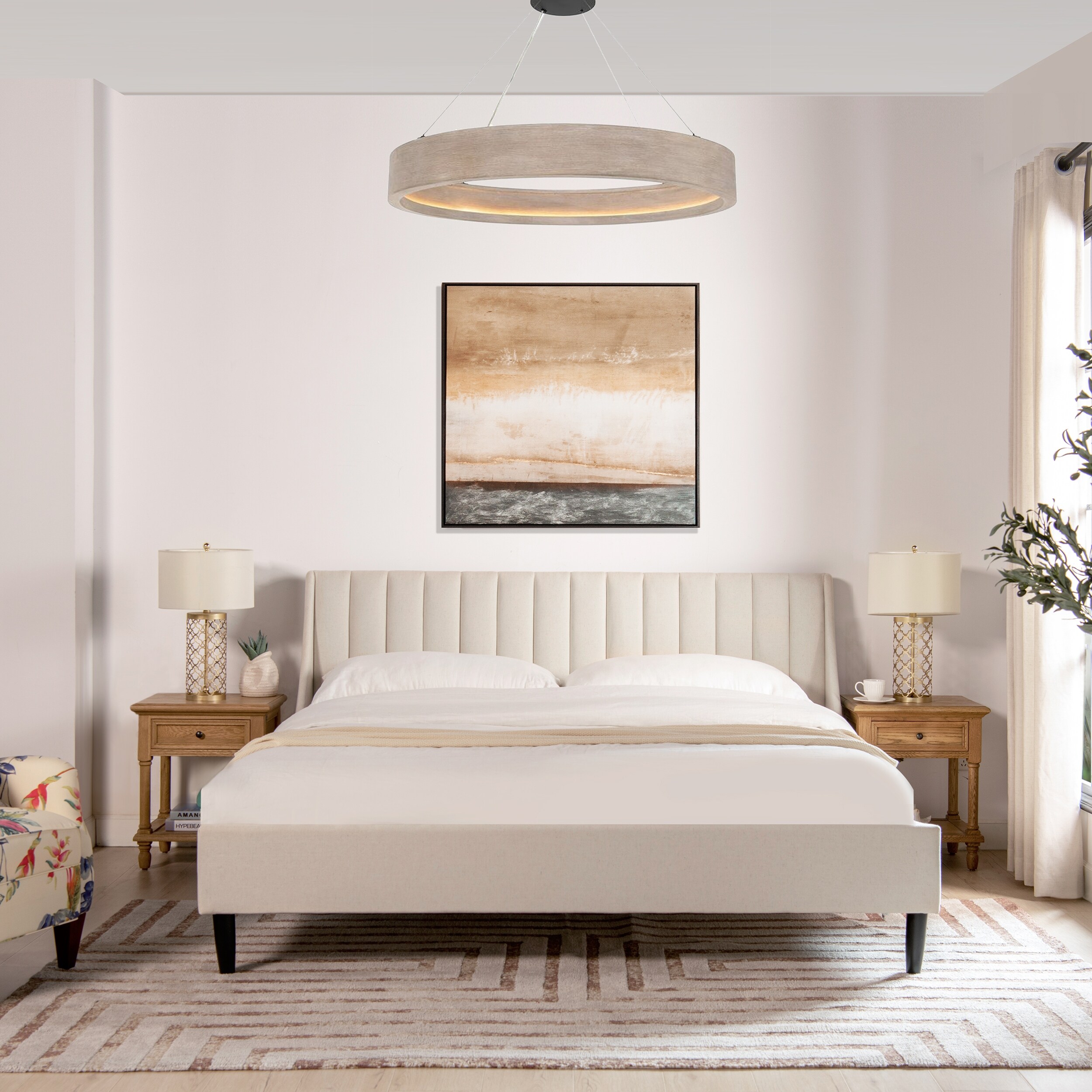 Aspen Vertical Tufted Headboard Platform Bed On Sale Bed Bath