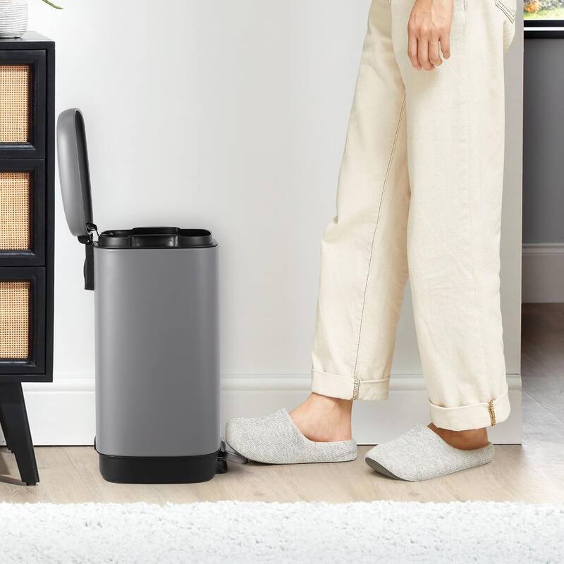 3.2 Gallon Stainless Steel Kitchen Trash Can with 12 Liter for Kitchen