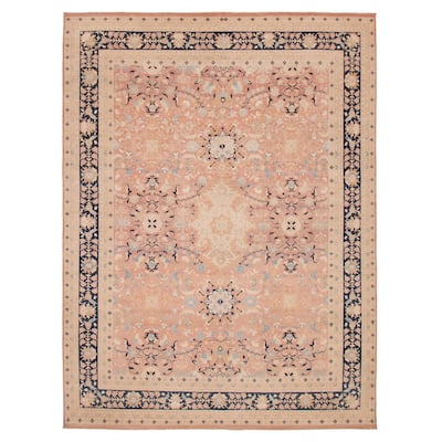 ECARPETGALLERY Hand-knotted Pako Persian 18 Of 20 Salmon Wool Rug - 8'11 x 11'9