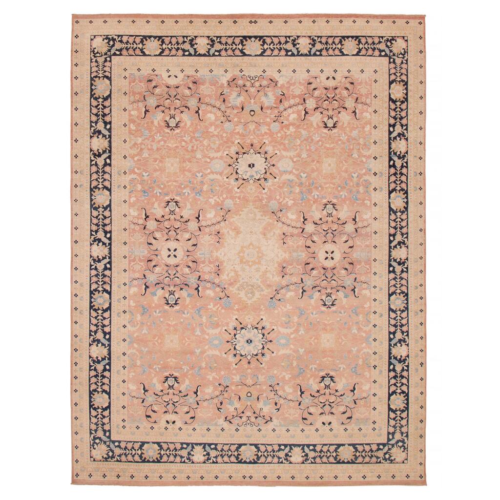 ECARPETGALLERY Hand-knotted Pako Persian 18 Of 20 Salmon Wool Rug - 8'11 x 11'9