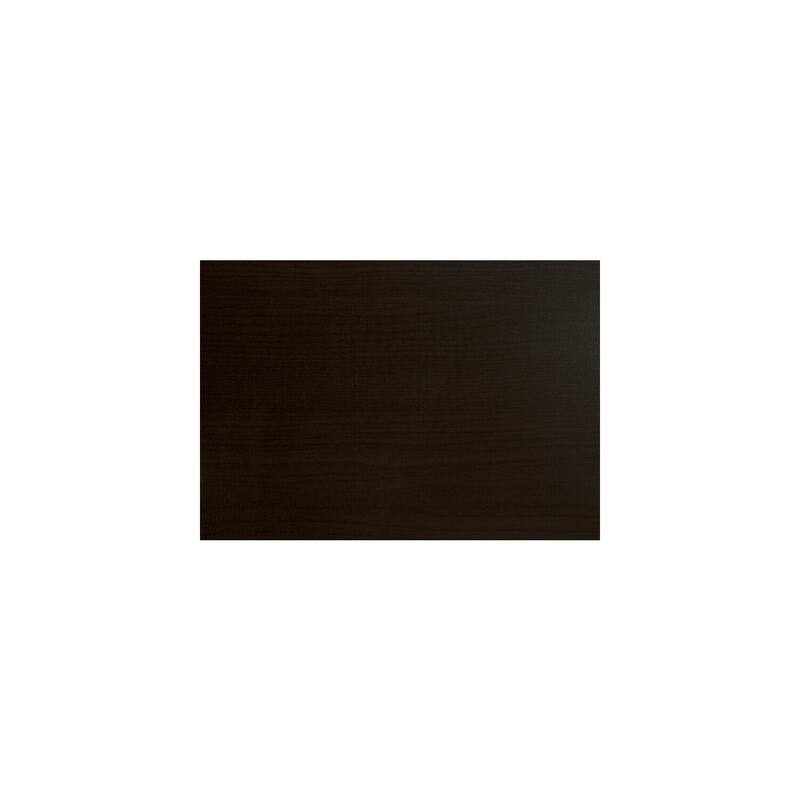 Modern Computer Desk with Storage - Dark Brown Espresso Finish, Rectangular Writing Table, 47" L