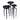 Emilie Outdoor Scatter Tables - Set of 3