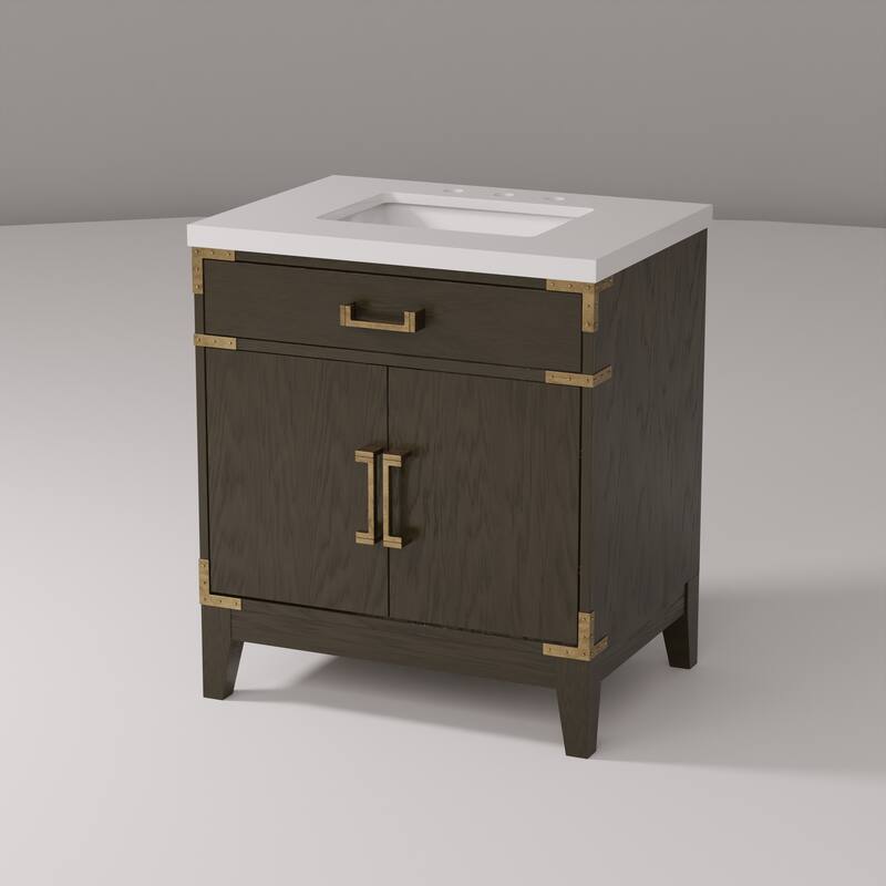 Laurel Bath Vanity with Quartz Top and Sink