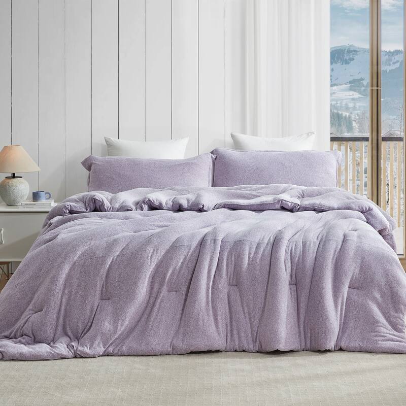 Sweater Weather® - Coma Inducer® Oversized Comforter Set - Snowy Purple - Oversized Queen