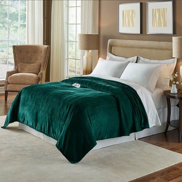 Serta silky plush online warming blanket