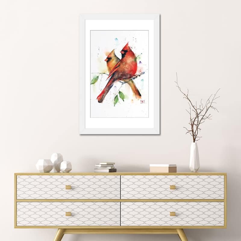 iCanvas "Cardinal Pair" by Dean Crouser
