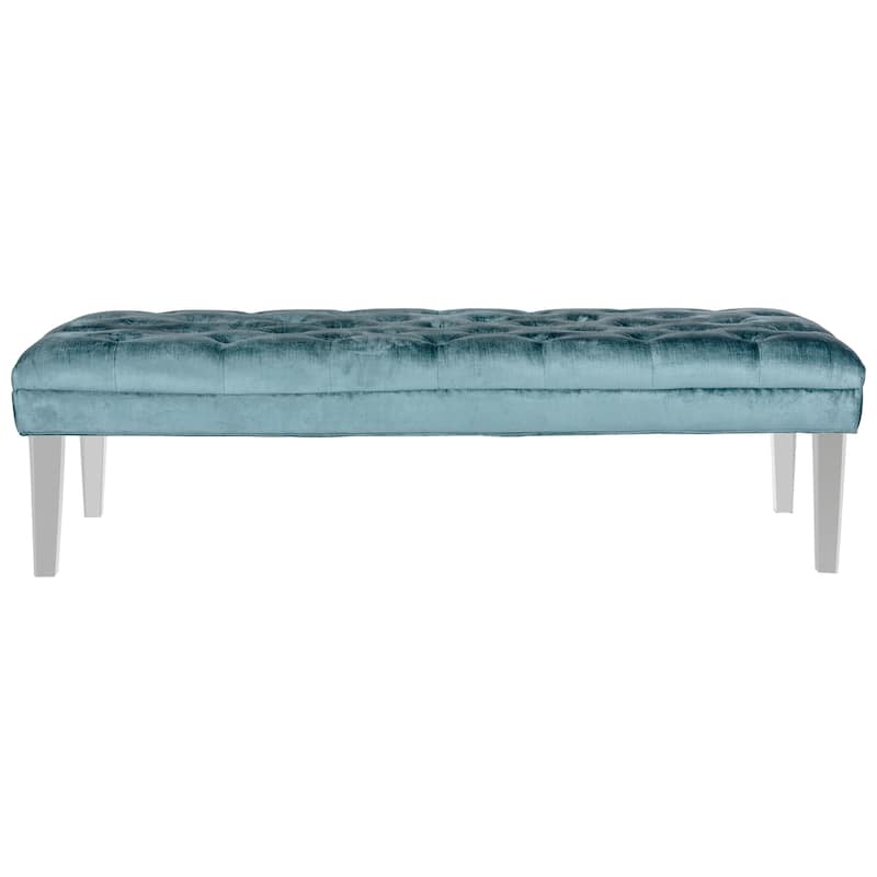 SAFAVIEH Jesica Acrylic Leg Bench - 62.6" x 23.4" x 18.1" - 63Wx23Dx18H