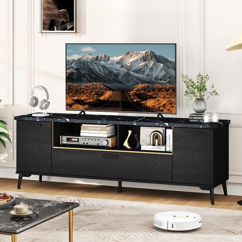 Modern Entertainment Center 63-Inch TV Stand for TVs up to 75" - 55 inches