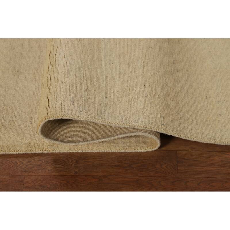 Modern Gabbeh Oriental Area Rug Handmade Bedroom Solid Wool Carpet - 5'5" x 7'9"