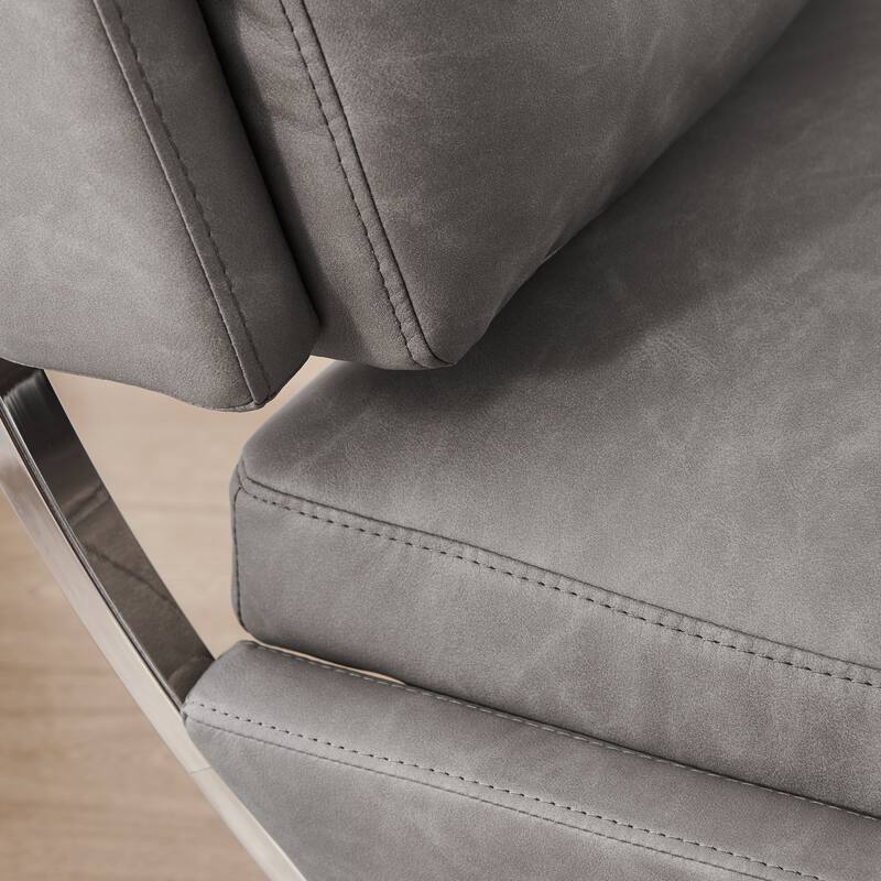 Art Leon Mid-century Modern Armless Accent Chair