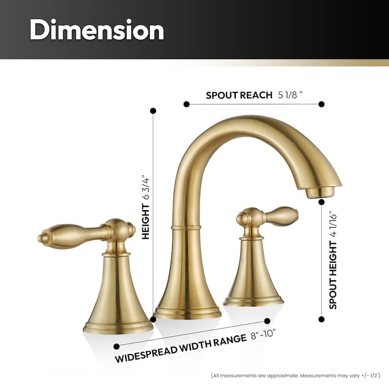 Florence Two-Handle 8-Inch Widespread Bathroom Faucet