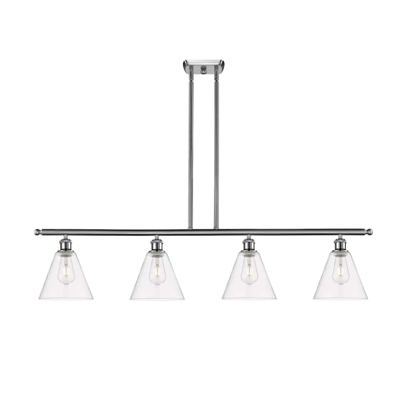 Innovations Lighting 516-4I-11-48 Berkshire Linear Berkshire 4 Light - Brushed Satin Nickel / Clear
