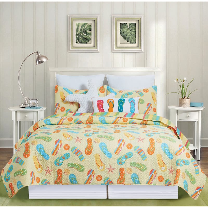 Sunny Splash Full/Queen Quilt Set