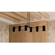 preview thumbnail 9 of 8, Foreland 6-Light Matte Black Linear Chandelier