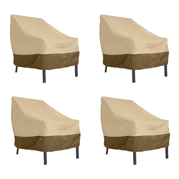 Classic Accessories Veranda Water-Resistant 38 Inch Patio Lounge Chair Cover, 4 Pack. Opens flyout.