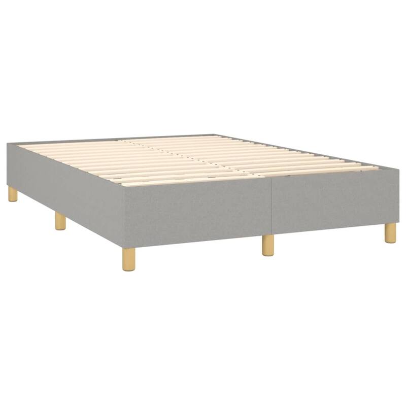 vidaXL Box Spring Bed Base Platform Bed Frame with Mattress for Bedroom Fabric