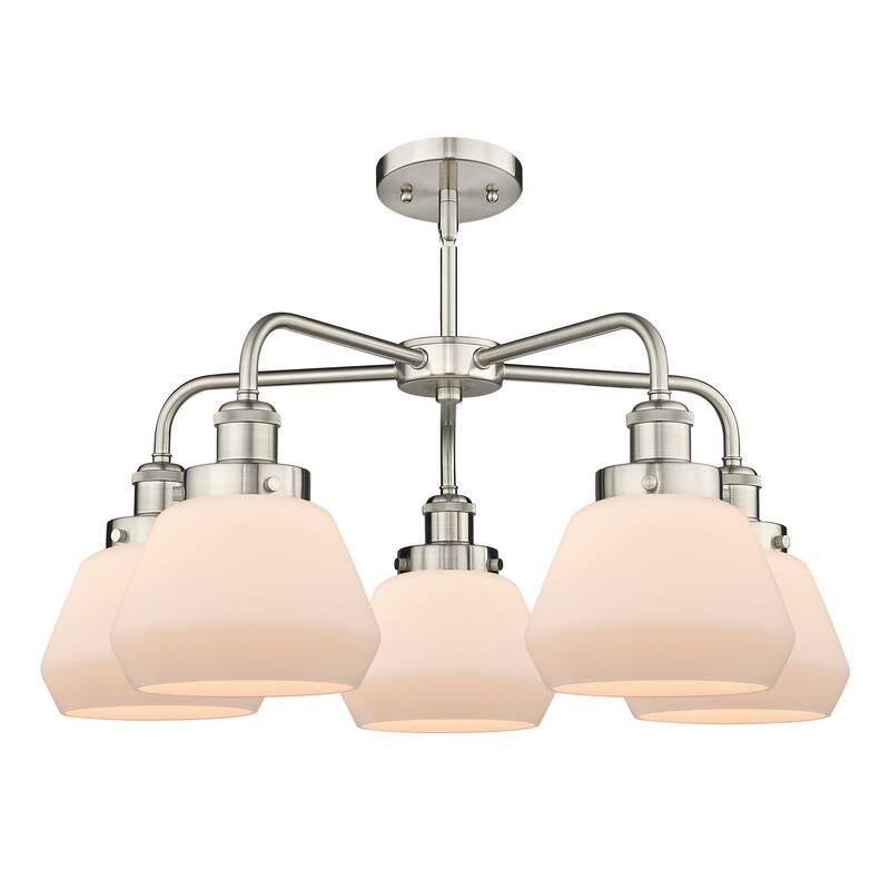 Innovations Lighting Fulton - 5 Light 25" Stem Hung Chandelier