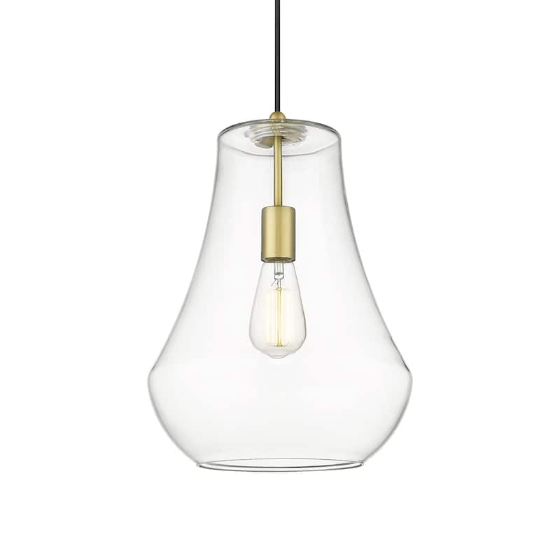 Innovations Lighting 491-1P-16-12 Fairfield Pendant Fairfield 12" Wide - Satin Gold / Clear