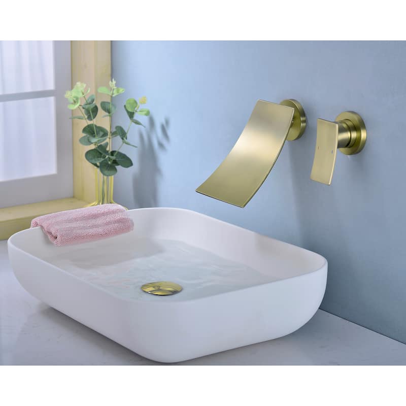 Wall Mount Widespread Bathroom Faucet