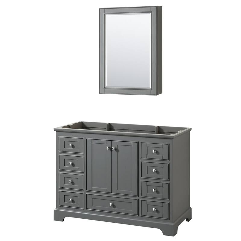 Wyndham Collection Deborah 47-1/4" Free Standing Single Wood Vanity