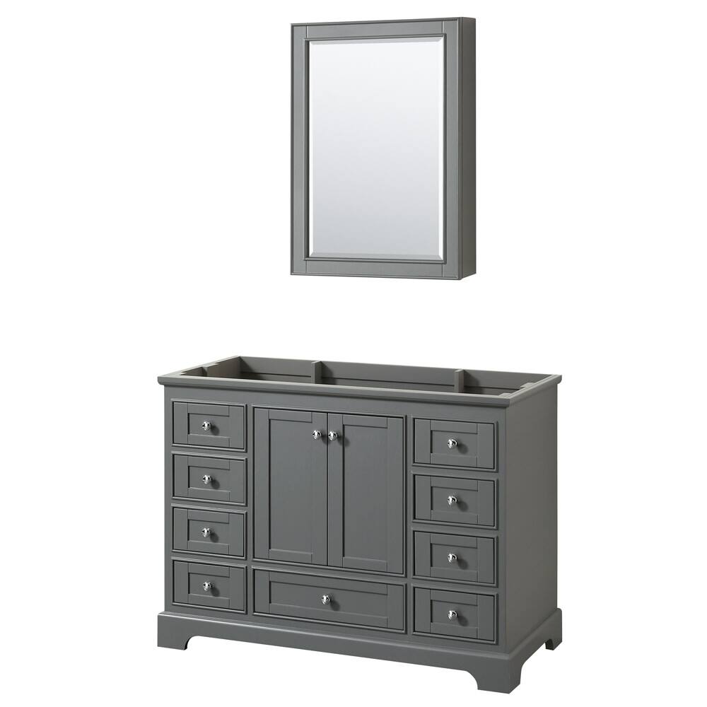 Wyndham Collection Deborah 47-1/4" Free Standing Single Wood Vanity
