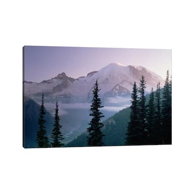 iCanvas "Mt Rainier As Seen At Sunrise, Mt Rainier National Park, Washington I" by Tim Fitzharris Canvas Print
