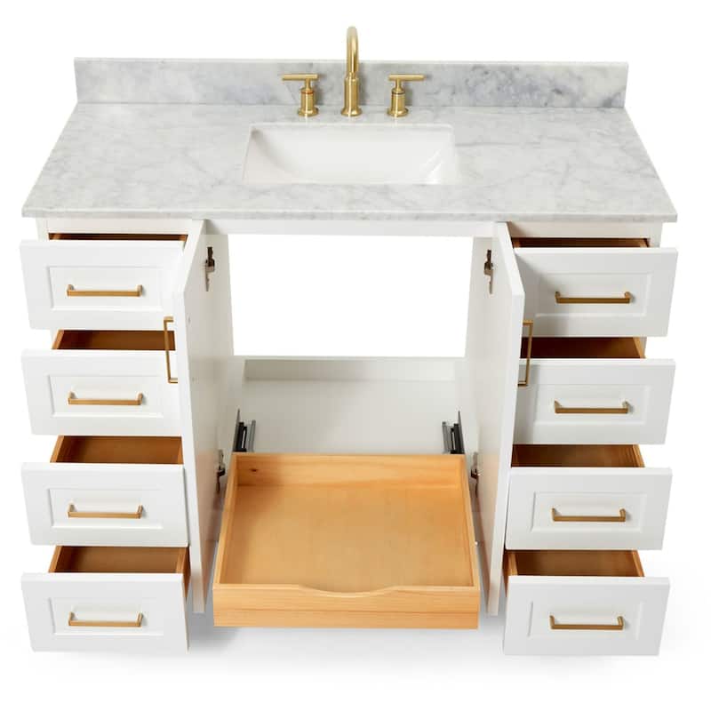 Ariel Q049SCW2RVO Taylor 49" Free Standing Single Rectangular Basin