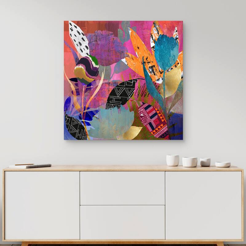Flower Power by Synthia SAINT JAMES Canvas Art Print