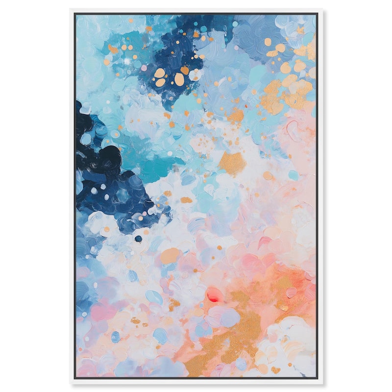 Vibrant Vortex Canvas by Art Remedy - 24" x 36" - White