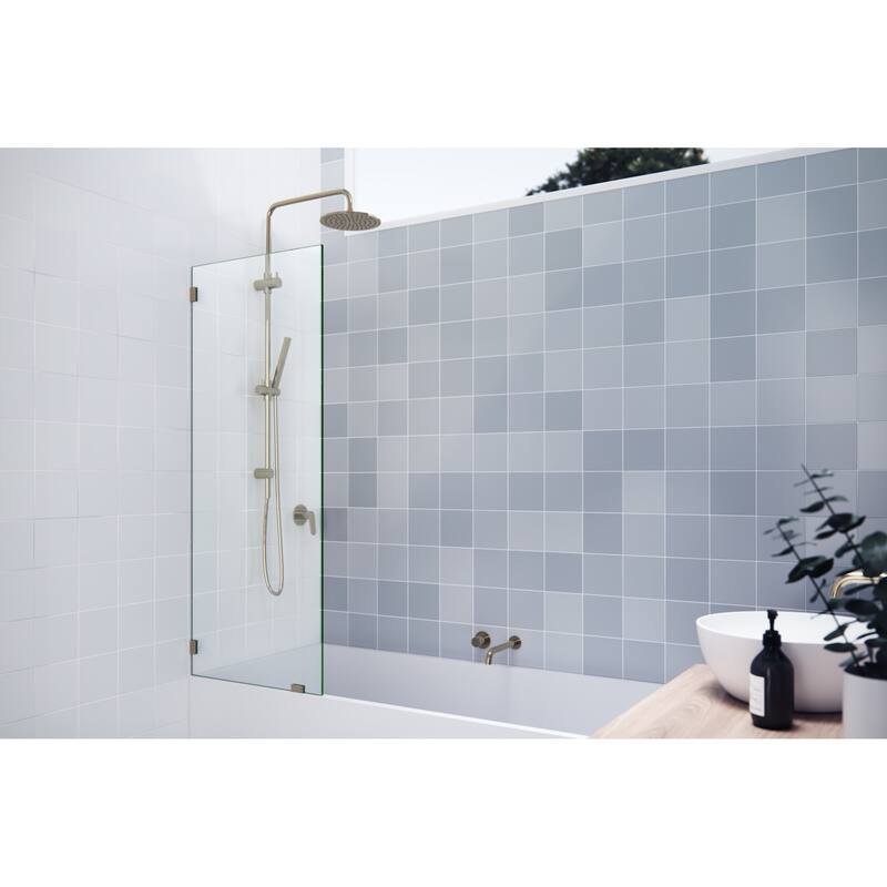 Glass Warehouse GW-BF-24 Vela 58-1/4" High x 24" Wide Shower Screen