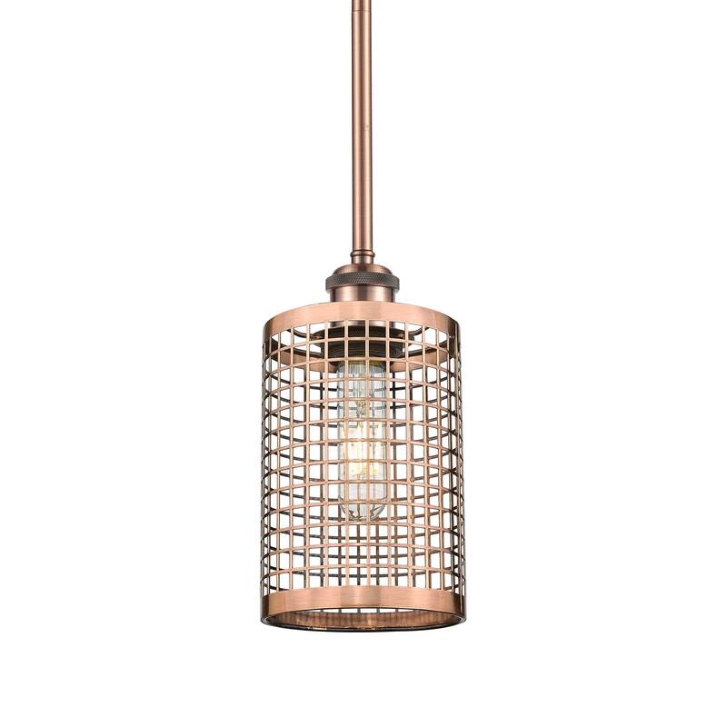 Innovations Lighting 516-1S-10-5 Nestbrook Pendant Nestbrook 5" Wide - Antique Copper