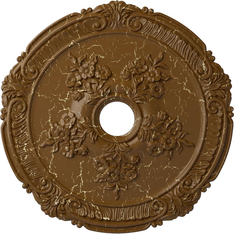 26"OD x 3 3/4"ID x 1 1/2"P Attica with Rose Ceiling Medallion