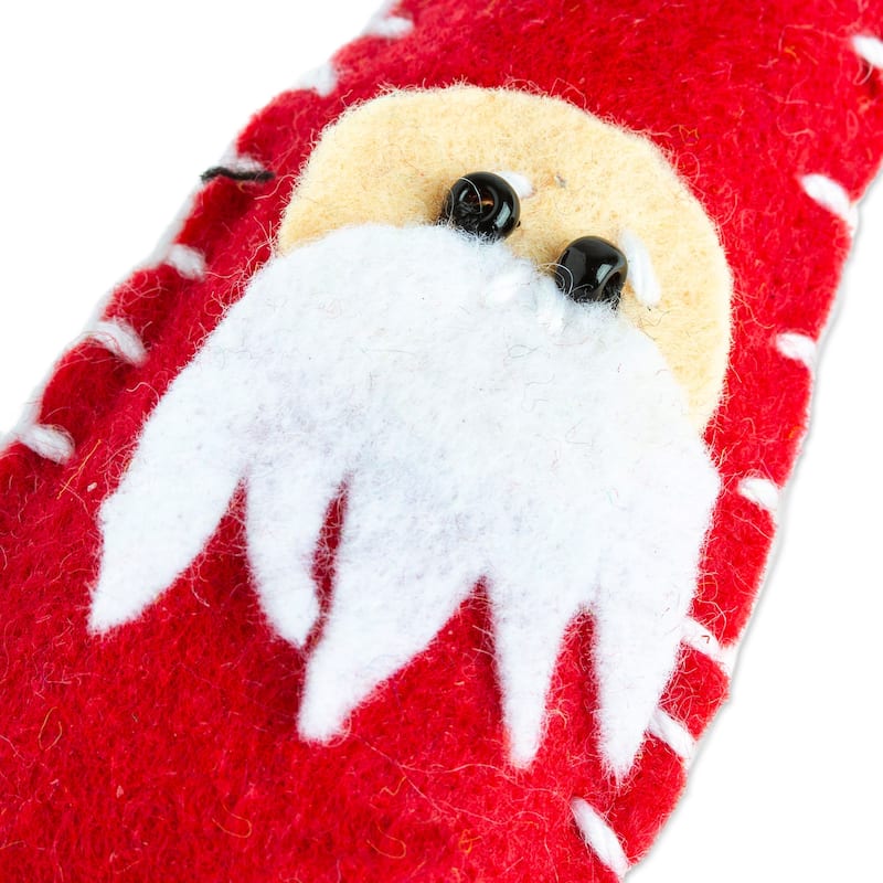 Novica Handmade Christmas Drop Felt Ornament